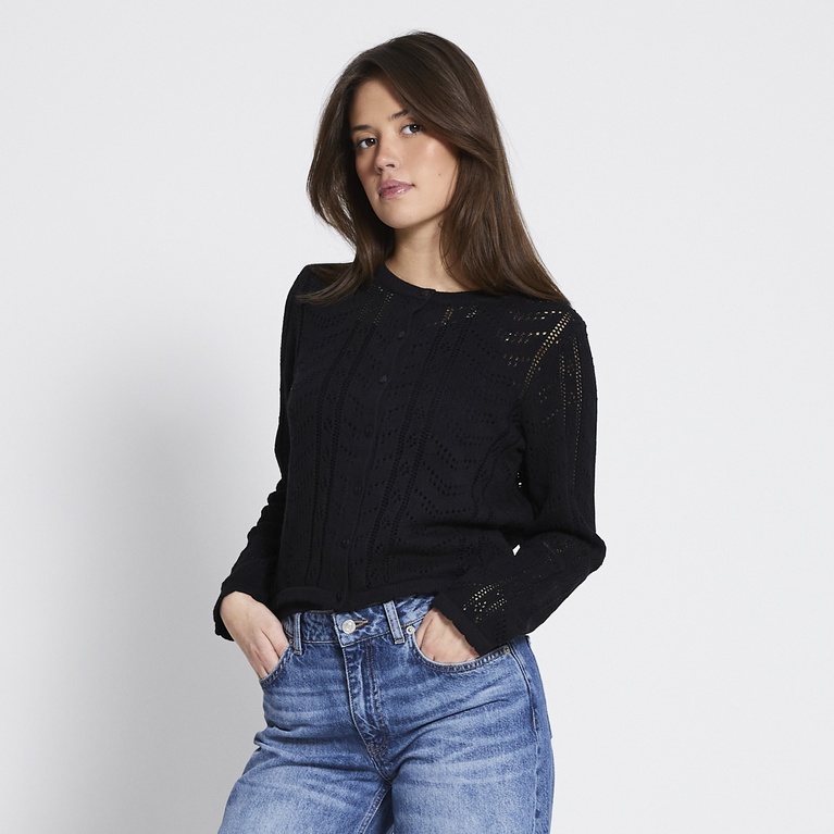 Crochet knit cardigan "Vidia"